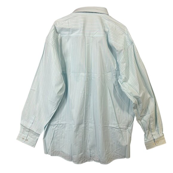 Cinch Men's XXL Button-Down Western Shirt Stripes White & Light Blue NWT - Picture 2 of 13